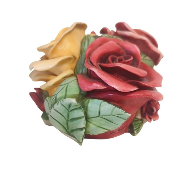 Harmony Kingdom 1999 Parade of Gifts Rose Bouquet Trinket Box Limited Edition - Picture 8 of 9